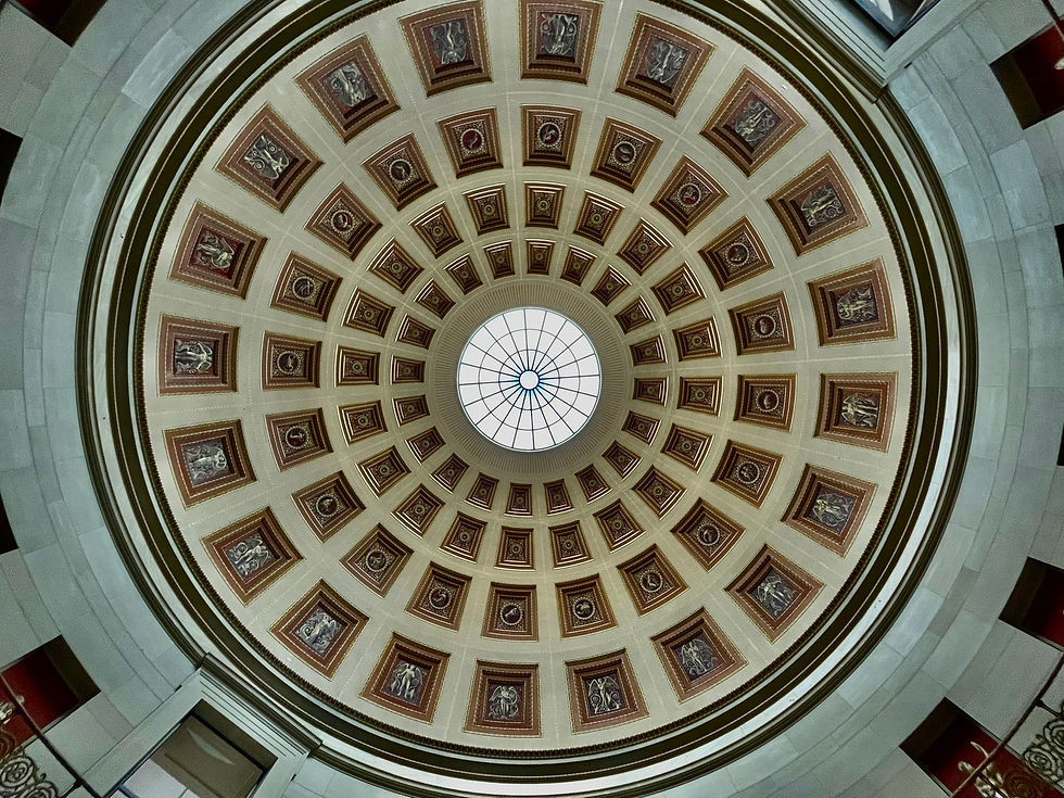 柏林博物館島, 舊博物館Altes Museum, 圓頂天窗與彩繪藻井Coffered Ceiling