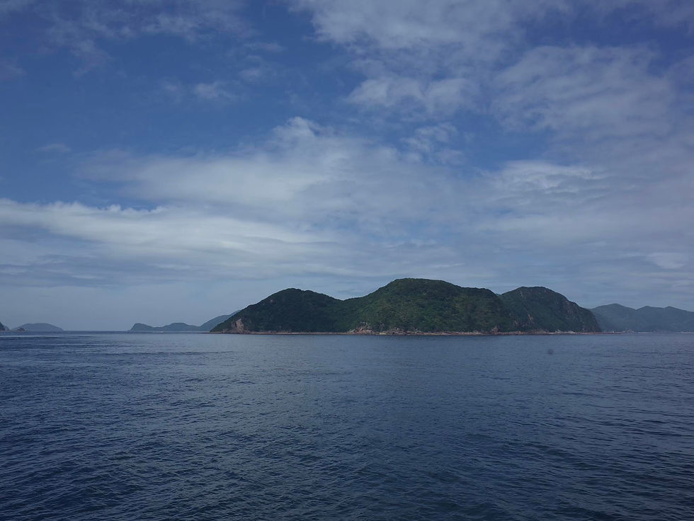 船航行時的風景