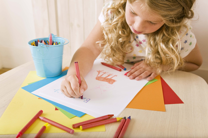 Girl Drawing