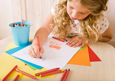 Girl Drawing
