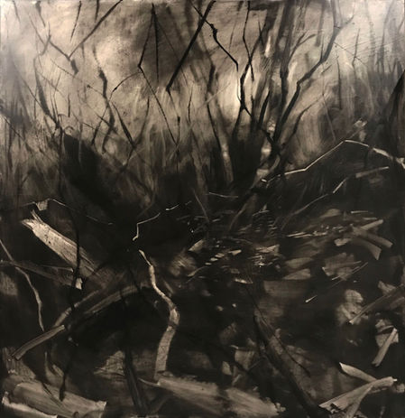 Abstract landscape painting by Little Rock artist Ricky Sikes. 