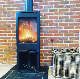 Wood-burner in Tree Top View Sheringham - self catering property by the sea