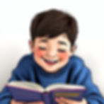 A Happy face while reading a book.jpg