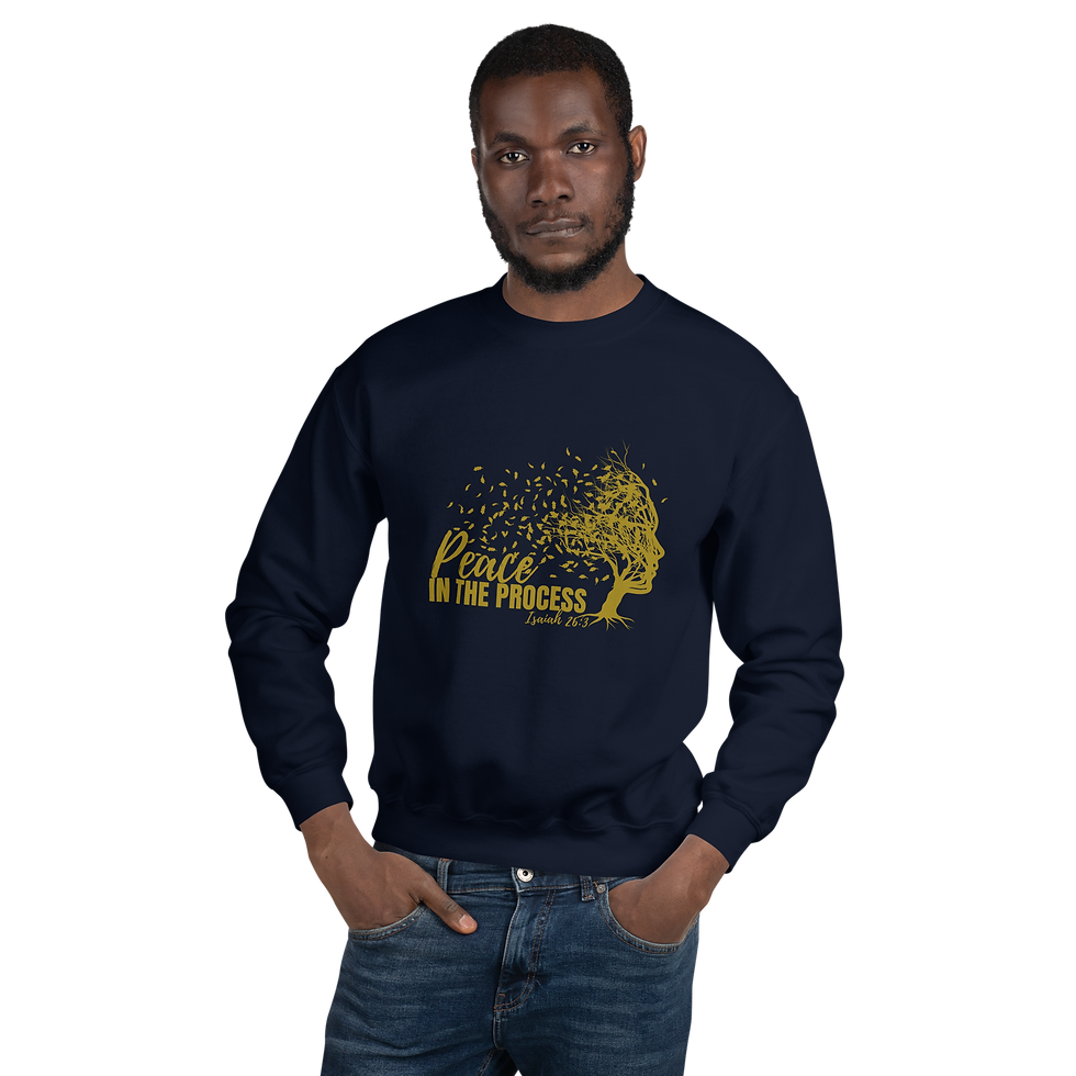 Thumbnail: Peace In The Process Unisex Sweatshirt with Head