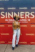 Sade Meeks at the first screening of Sinners in Clarksdale, Mississippi (photo by Justin Hardiman)