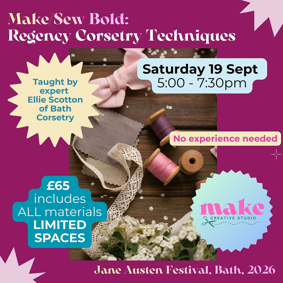 Make Sew Bold: Regency Corsetry Techniques
