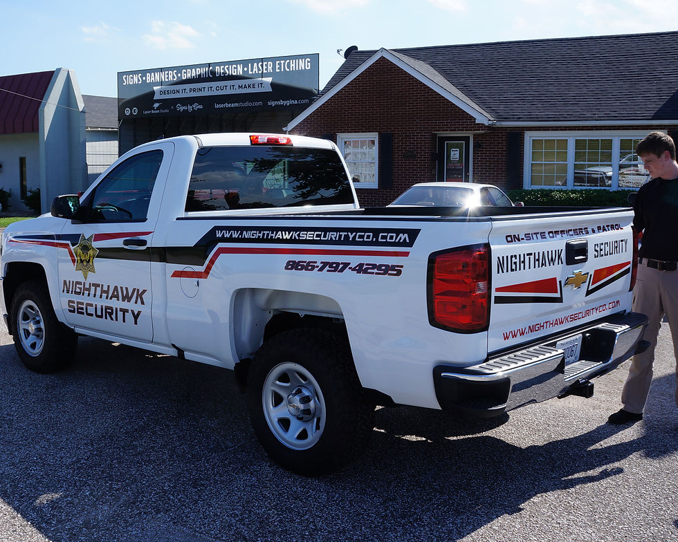 Vinyl Graphics for Nighthawk Security