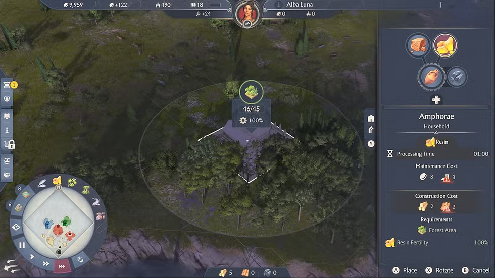 Anno 117 Pax Romana: Reçine Üretimi Nasıl Başlatılır (Eksik Reçine Verimliliği)