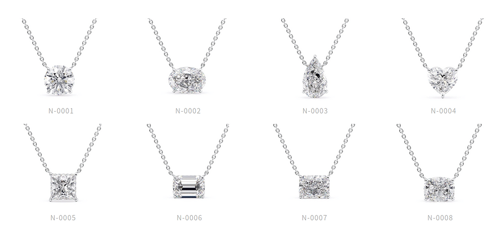 縮圖：骨灰鑽石 #可出IGI鑒定證書/晶鑽 款式參考-項鏈 （請勿網上付款）