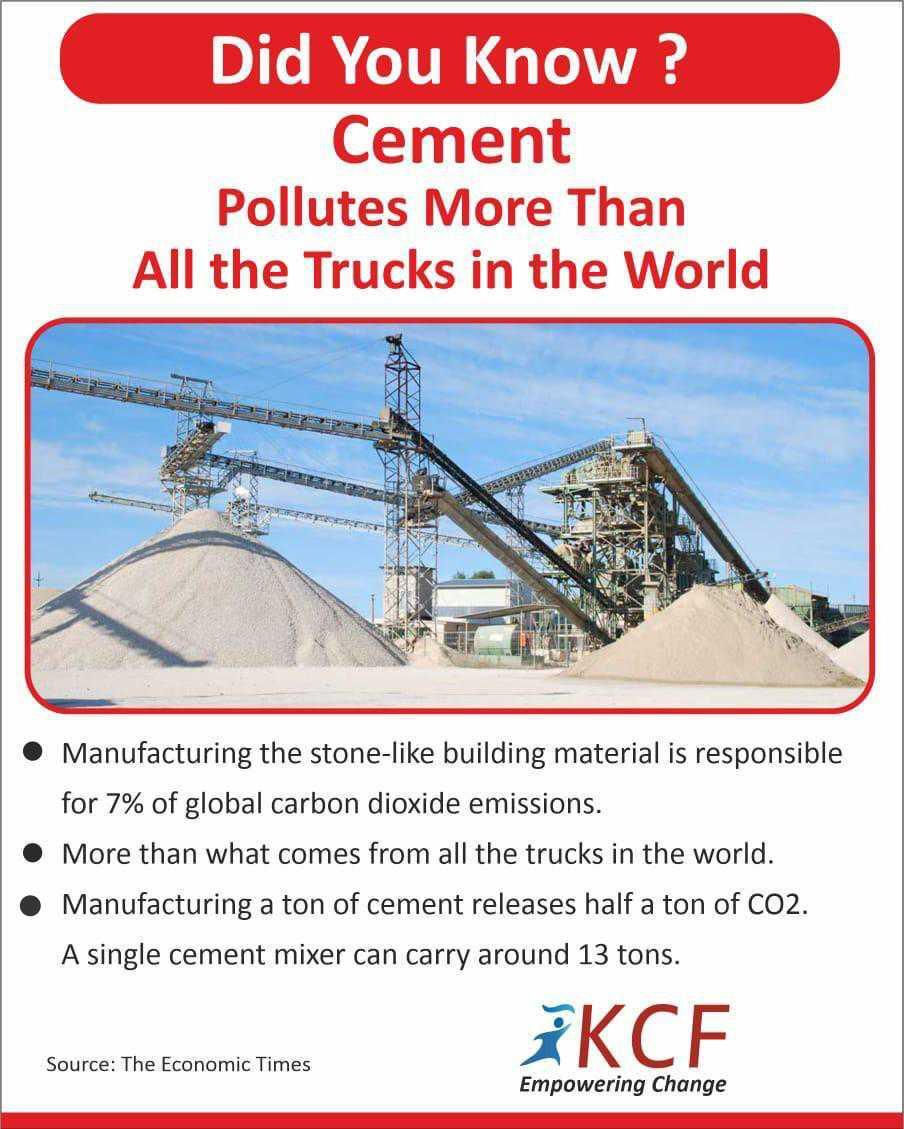 Cement Pollutes More than Trucks...