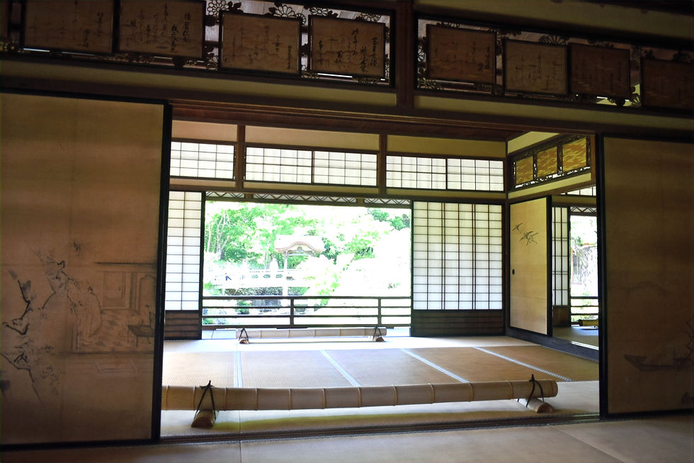 琴棋書画の間 狩野探幽「琴棋書画図」