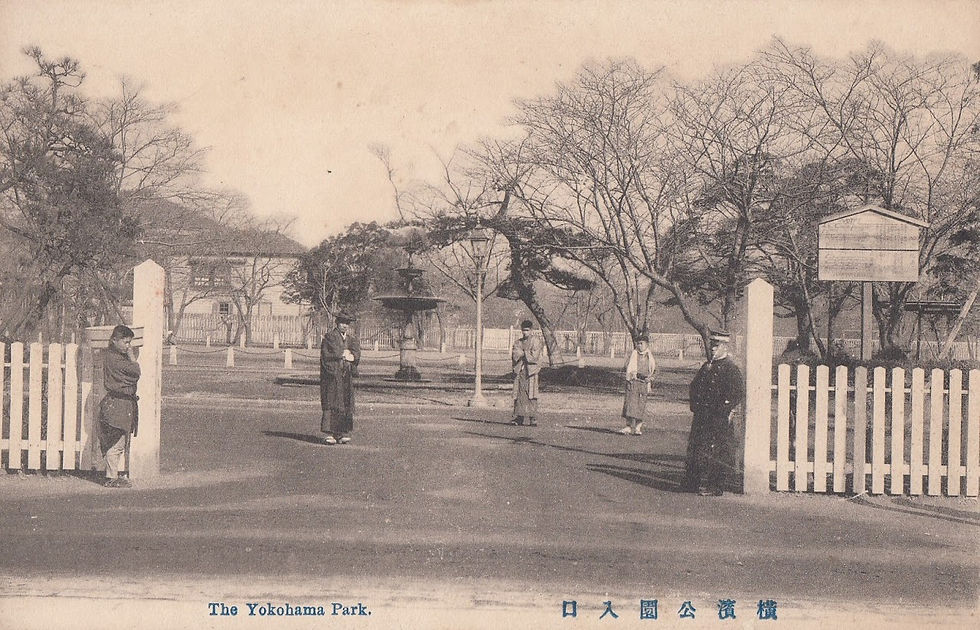 明治後期の横浜公園(画像出典:横濱今昔写真)