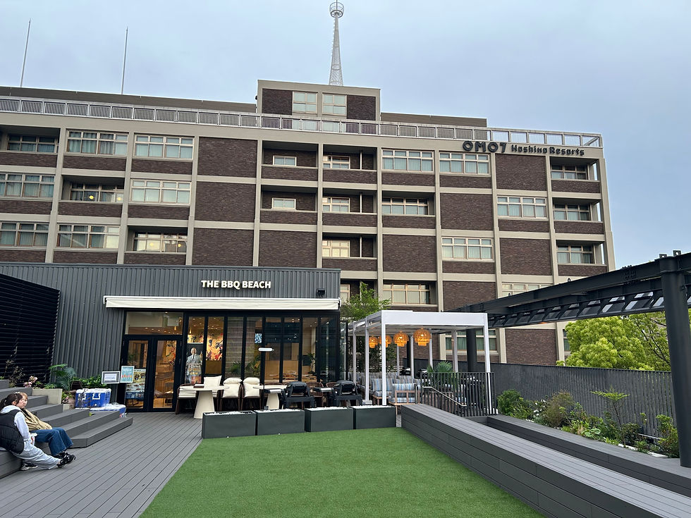 「THE BBQ BEACH」と「OMO7横浜」