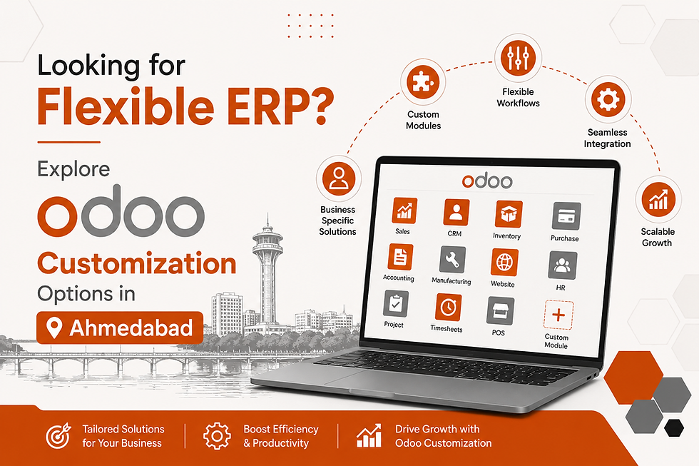 Looking for Flexible ERP? Explore Odoo Customization Options in Ahmedabad