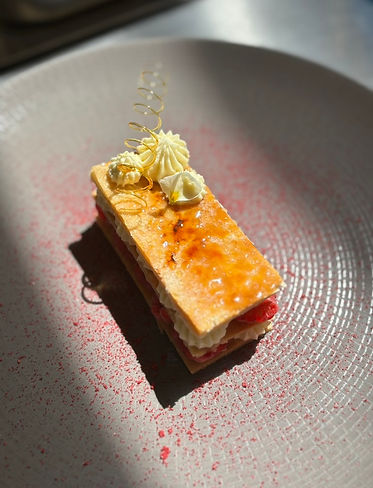 Raspberry mille-feuille