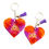Thumbnail: Medium heart keychains/keyrings