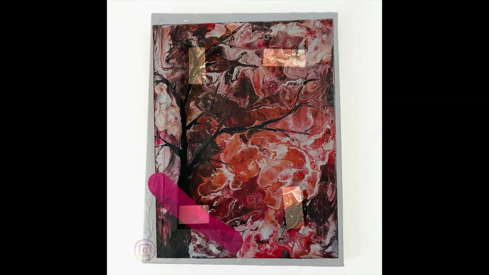 Thumbnail: Wild Fire - unframed  signed acrylic abstract art