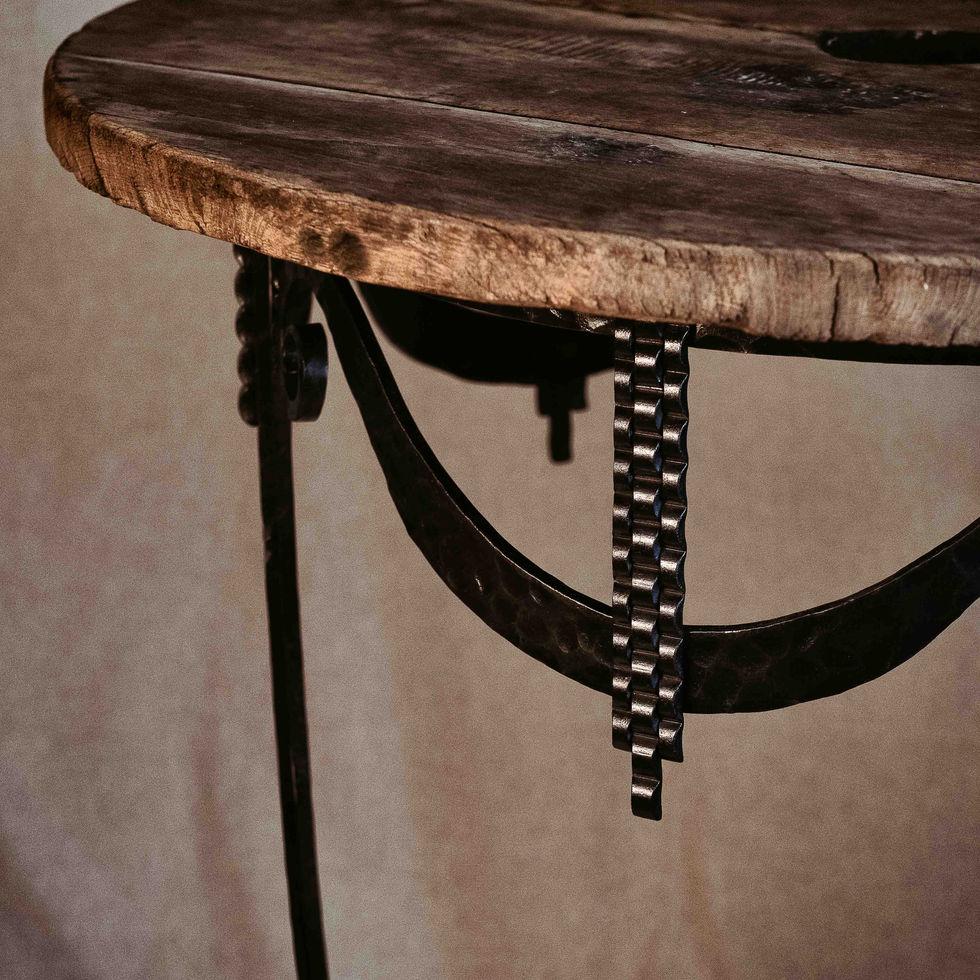 Table fer forgé art déco