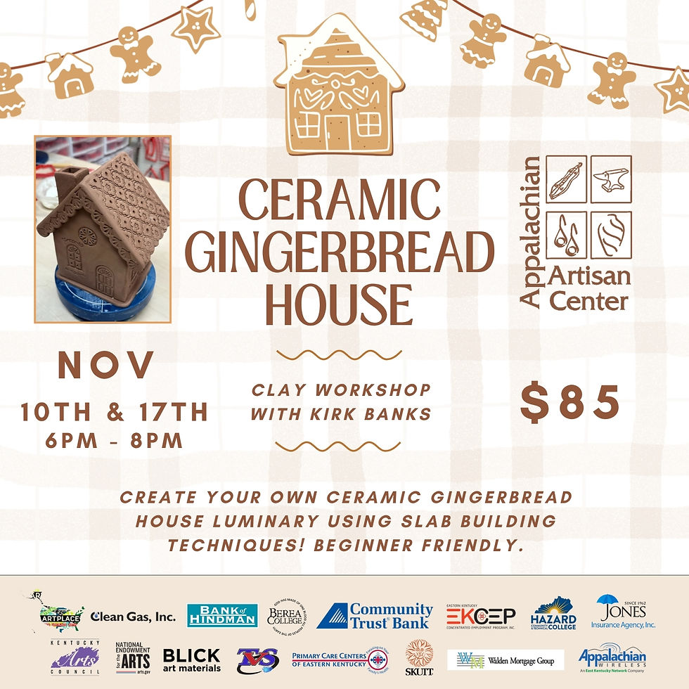 Ceramic Gingerbread House Luminary