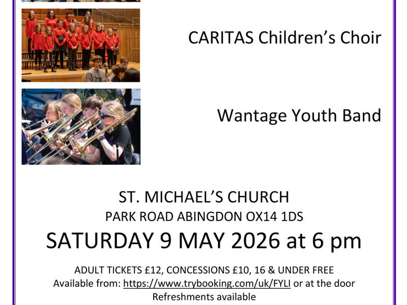 Charity Concert with Wantage Academy and Youth Brass, and Caritas Children's Choir