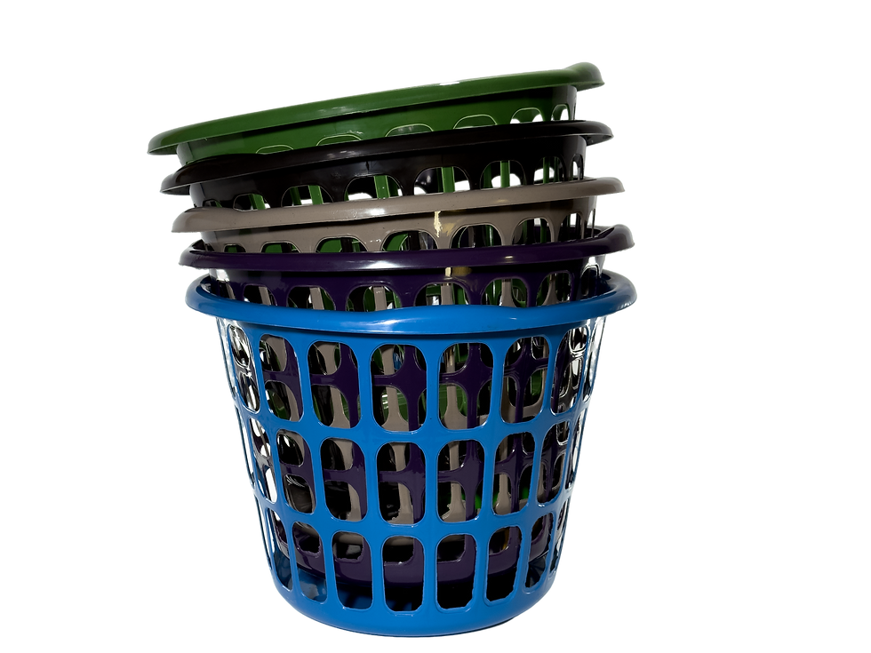 Cesto para ropa plático, varios colores
