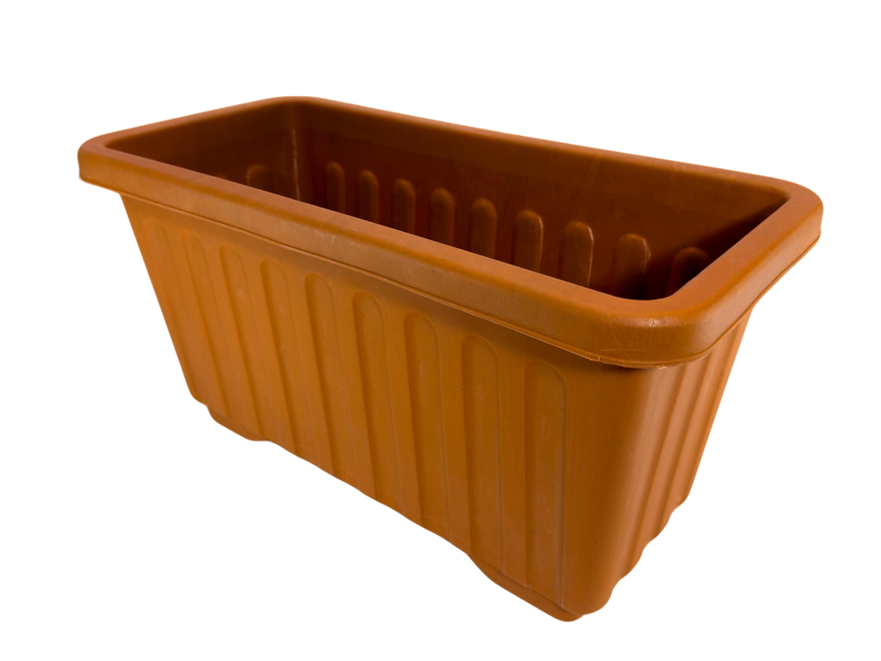 Miniatura: Maceta de plástico horizontal, vista frontal