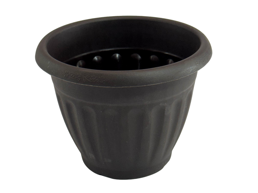 Miniatura: Vista frontal maceta de plástico Roma mini