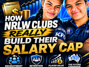 EXCEL Sports Management article explaining how NRLW clubs build their salary cap through recruitment, retention, player value, athlete development pathways and future NRLW expansion.