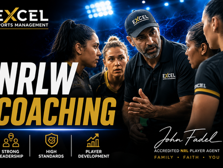 NRLW coaching guide explaining what great coaches actually do, coaching standards, player development and leadership within the NRLW pathway by EXCEL Sports Management.