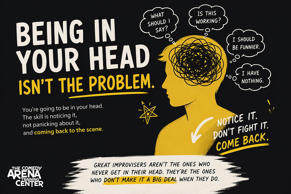 Being in your head isn't the problem. A blog post about coming back to the scene.