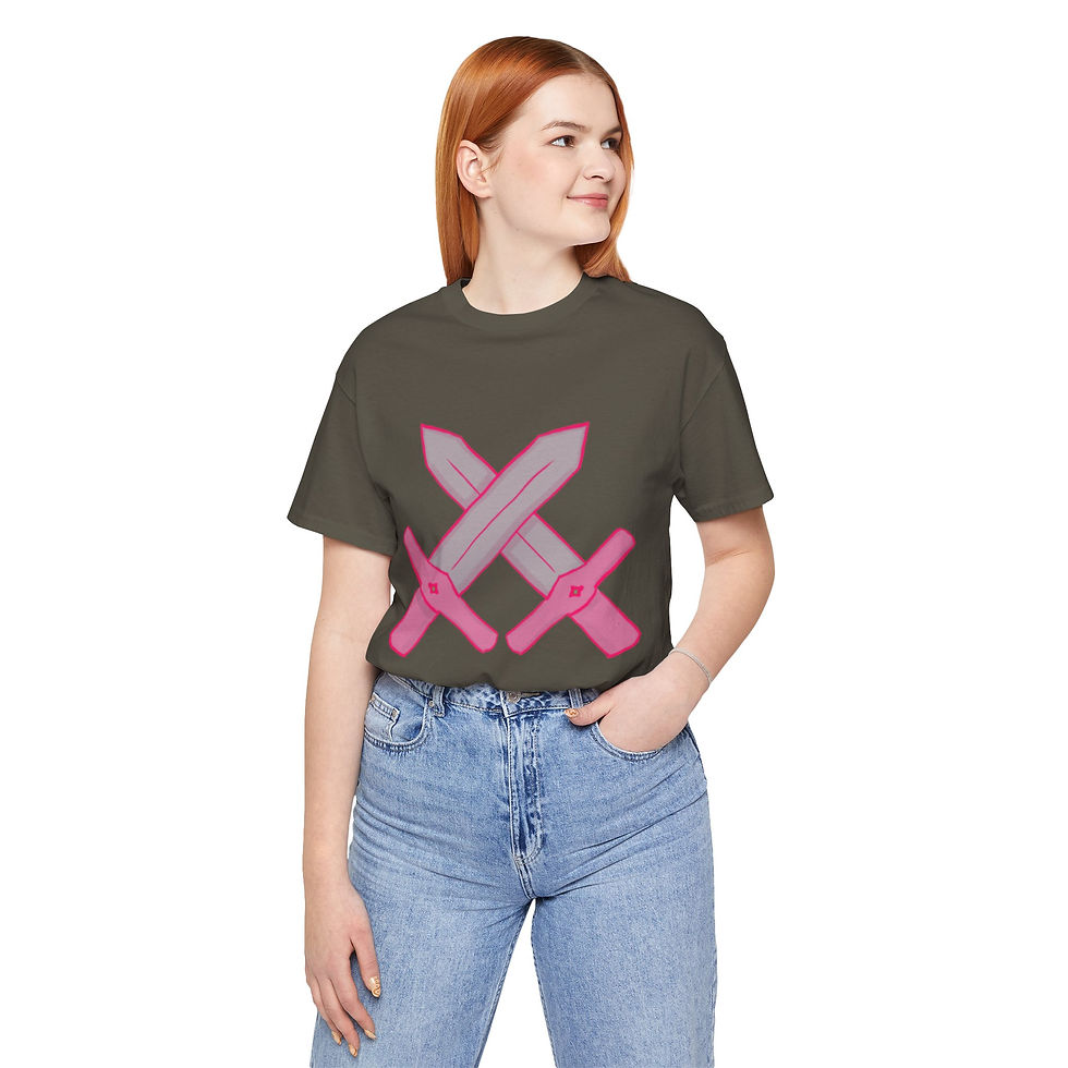 Thumbnail: Pink Crossed Swords Tee