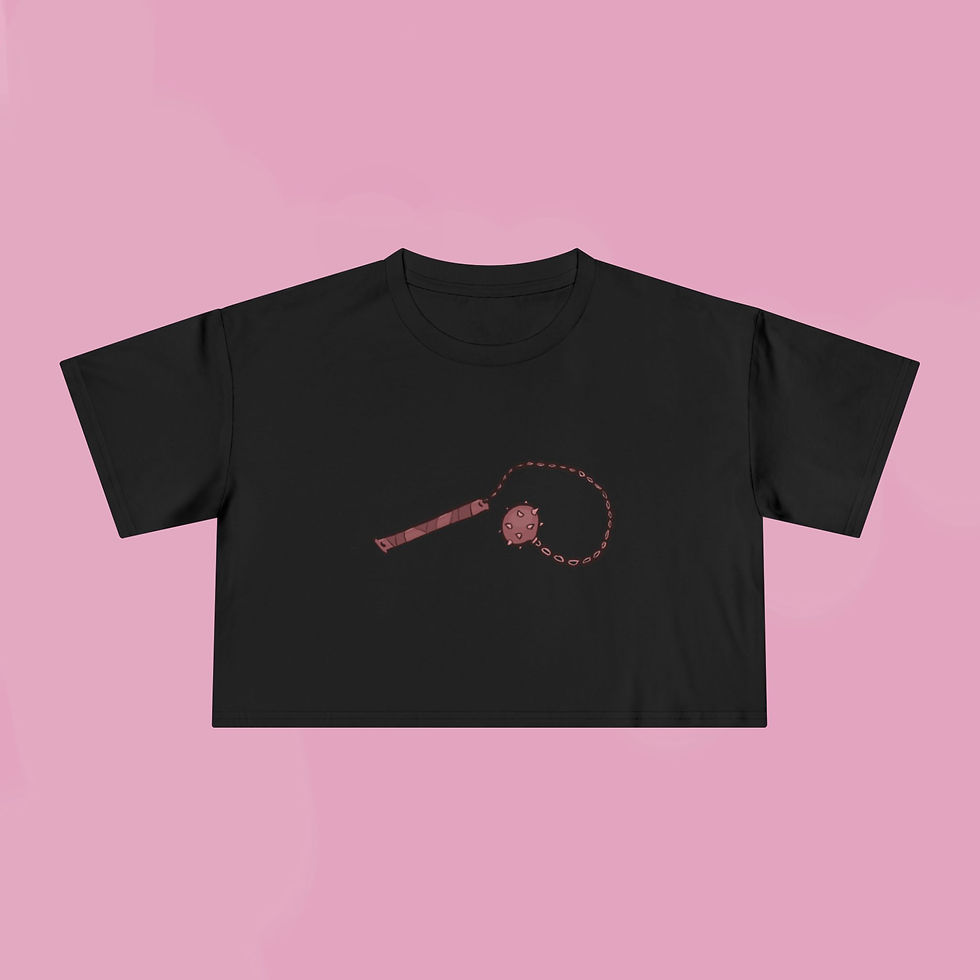 Thumbnail: Pink Flail Crop Tee