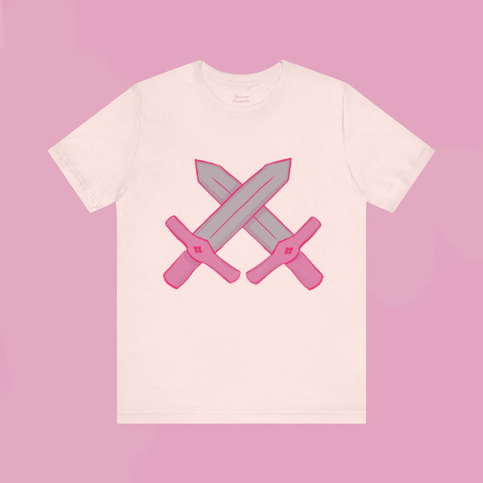 Thumbnail: Pink Crossed Swords Tee