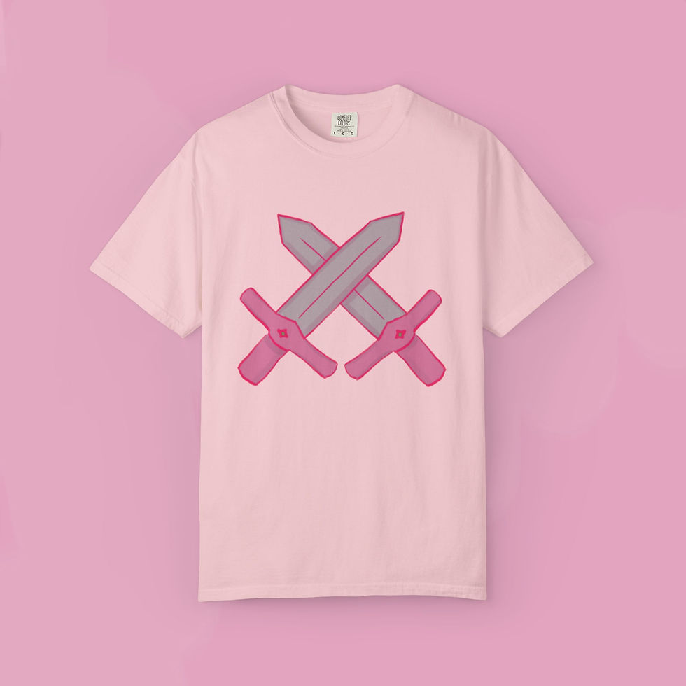 Thumbnail: Pink Crossed Swords Tee
