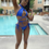Thumbnail: Get the Strap 2 pc Wrap-Around Bikini Swimsuit (Blue)