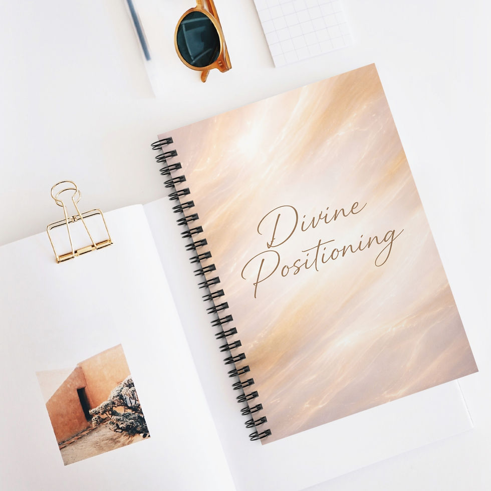 Thumbnail: "Divine Positioning" -  Spiral Notebook Journal