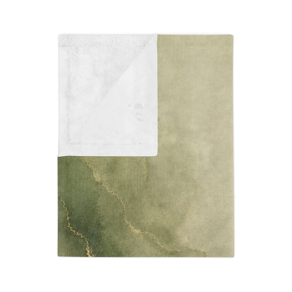 Thumbnail: Embrace the Truth Green Marble Velveteen Blanket
