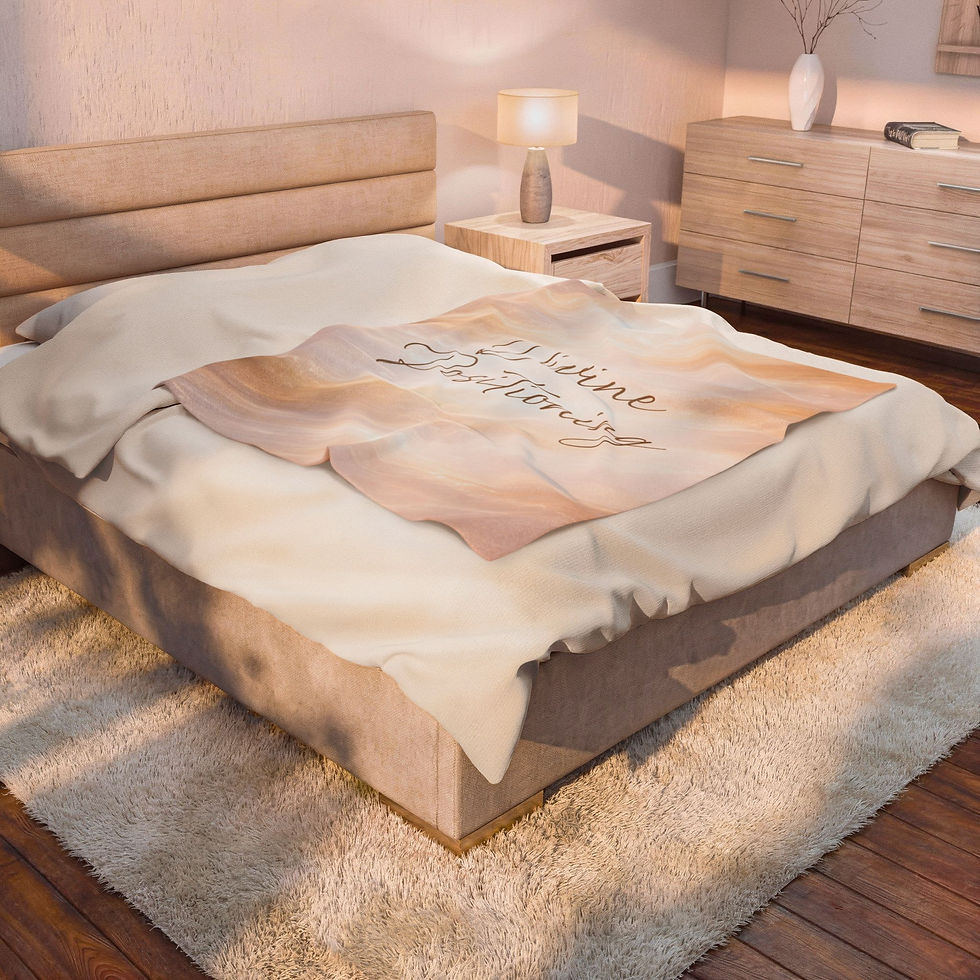 Thumbnail: "Divine Positioning" Soft Pastel Marble Throw  — Velveteen Plush Blanket
