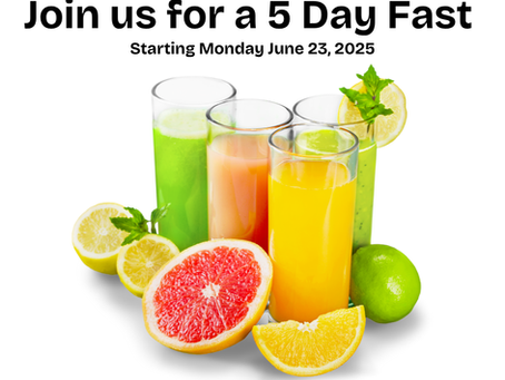5 Day Fast - Check out our Facebook Page: Winchester Natural Health Associates