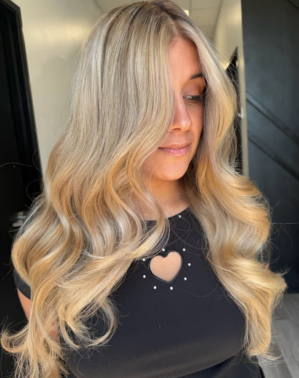 blonde hair