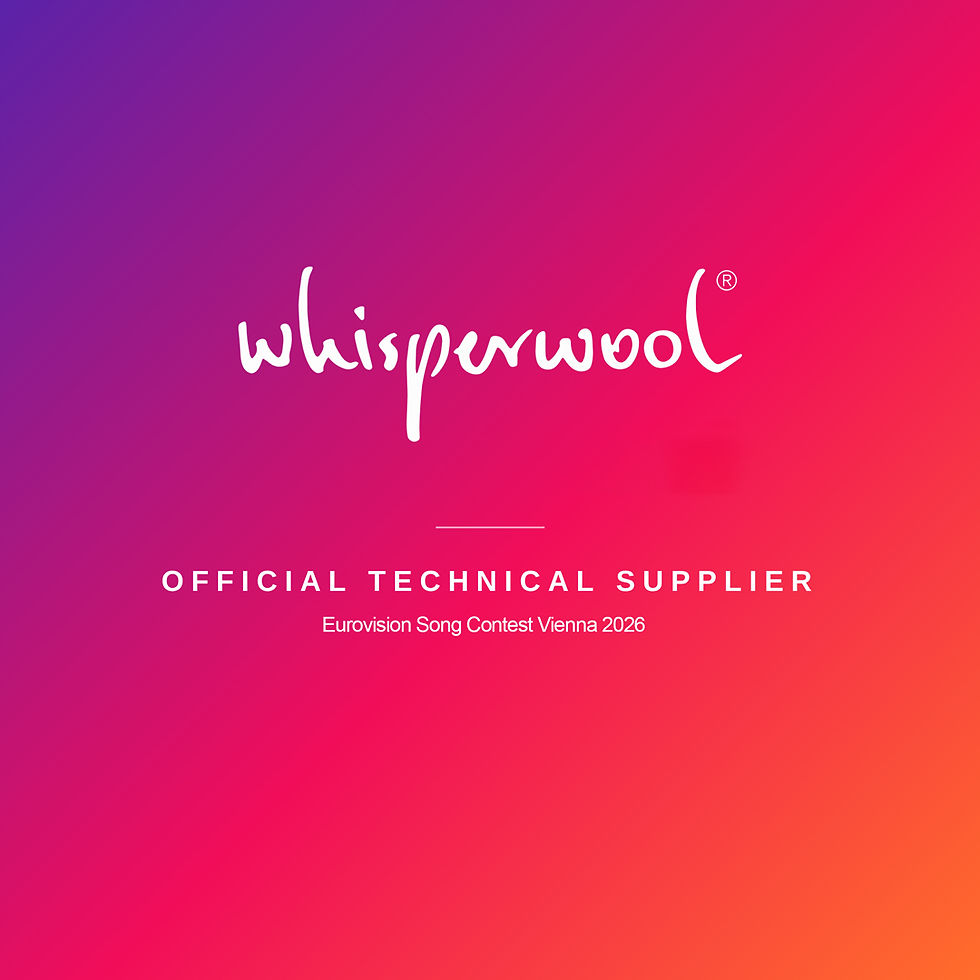 Whisperwool is Official Technical Supplier of the Euovisions Song Contest Vienna 2026