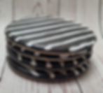 Thumbnail: Set of 4 Handmade Stoneware Ceramic Coasters.