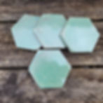 Thumbnail: Set of 4 Handmade Stoneware Ceramic Coasters.