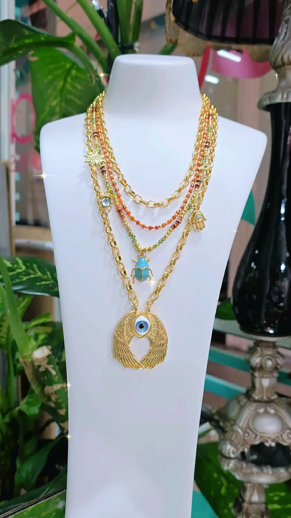 Miniatura: COLLAR COLORES ALA OJO