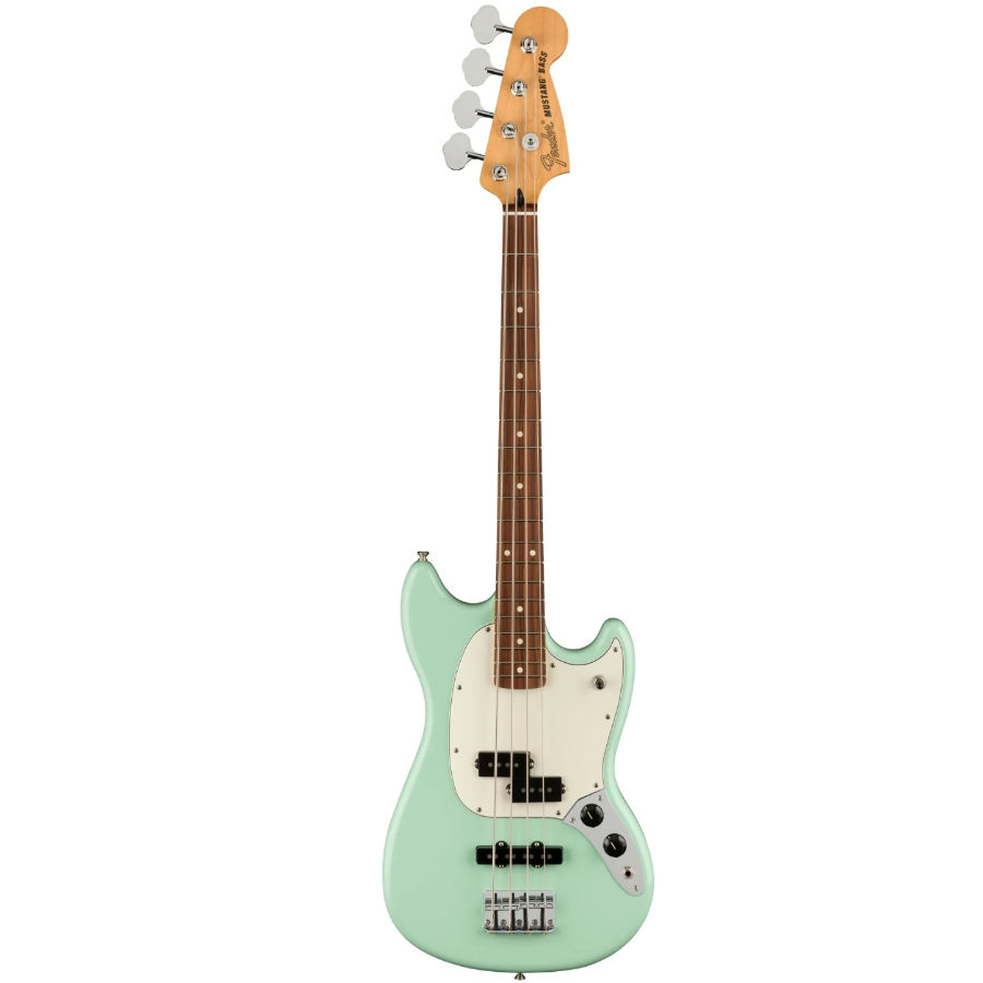 FENDER MUSTANG PJ SHORT-SCALE BASS SURF GREEN