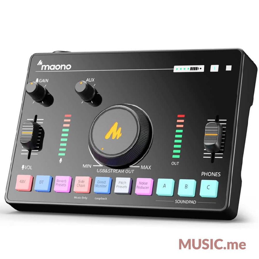 Maono Maonocaster AMC2 NEO One-Stop Streaming Audio Mixer & Sound Card
