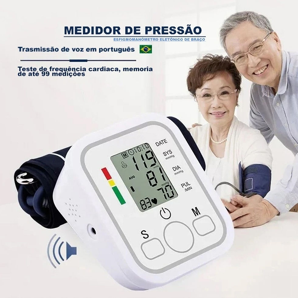 Miniatura: Kit Saúde Familiar: Aparelho de Pressão Digital de Braço + Oxímetro de Dedo 