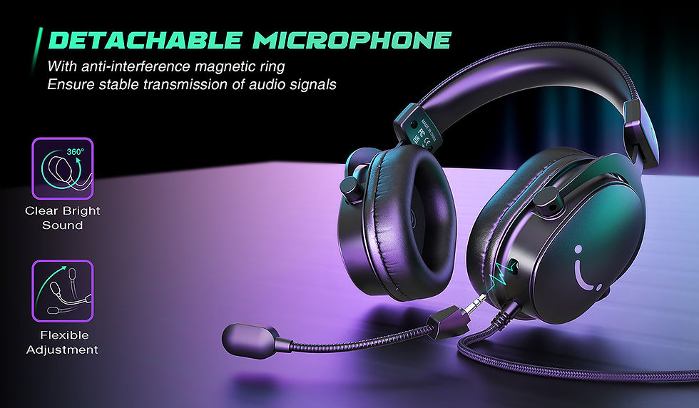 Miniatura: Headset Gamer FIFINE H9: Som Surround 7.1, Conexão USB/3.5mm e Controle de Áud