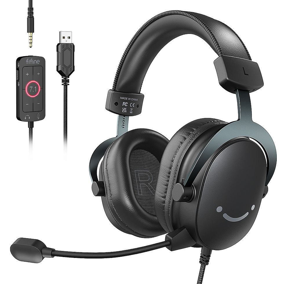 Miniatura: Headset Gamer FIFINE H9: Som Surround 7.1, Conexão USB/3.5mm e Controle de Áud