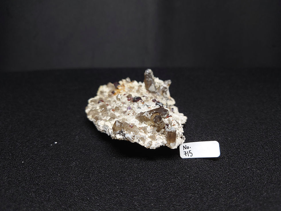 Thumbnail: Red Garnet with Smokey Quartz (No. 715)